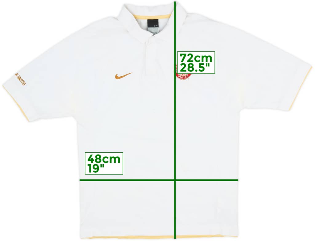 2006-07 Manchester United Nike Polo Shirt - 8/10 - (M)