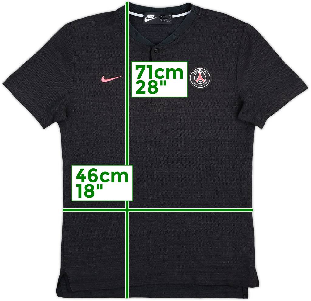 2018-19 Paris Saint-Germain Nike Polo - 8/10 - (M)