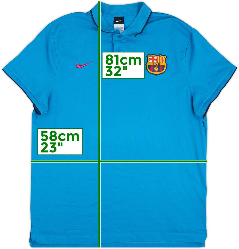 2010-11 Barcelona Nike Polo Shirt - 8/10 - (XXL)