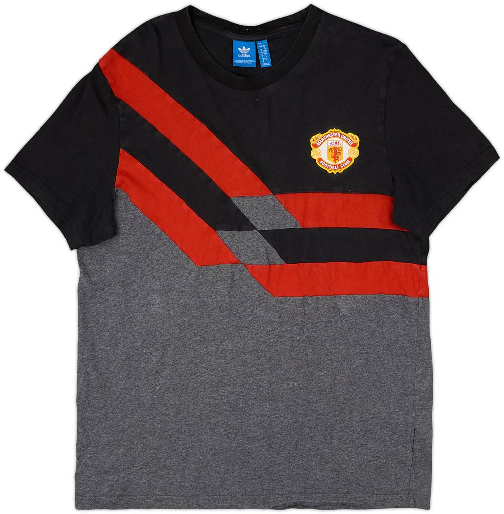 2016-17 Manchester United adidas Retro Cotton Tee - 9/10 - (L)
