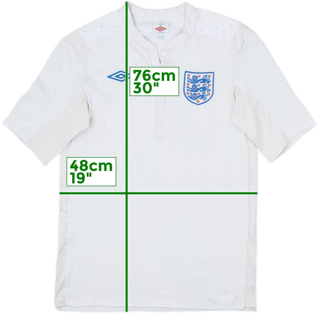 2010-11 England Home Shirt - 5/10 - (M)