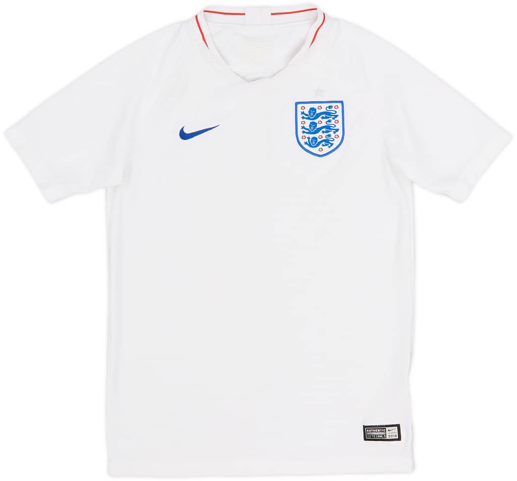 2018-19 England Home Shirt - 8/10 - (M.Boys)