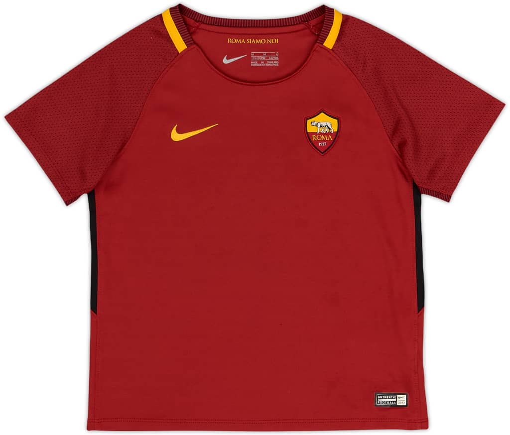 Camiseta de local del Roma 2017-18 - 9/10 - (5-6 Años)
