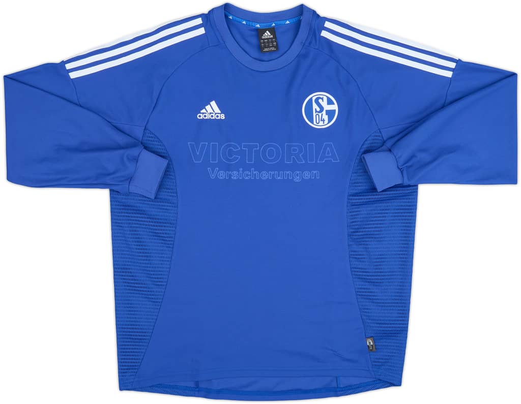 2002-04 Schalke Home L/S Shirt - 4/10 - (L)