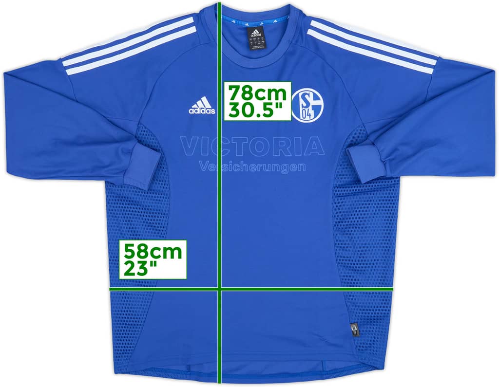 2002-04 Schalke Home L/S Shirt - 4/10 - (L)