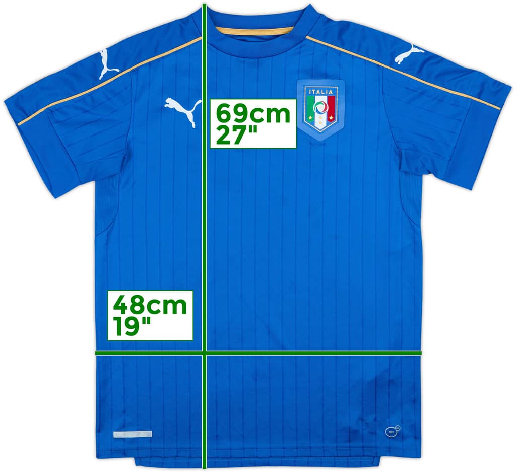 2016-17 Italia Local Camiseta - 8/10 - (XL.Boys)