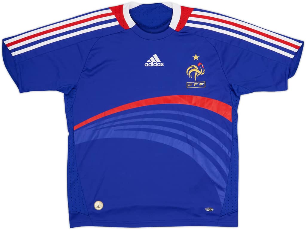 2007-08 Francia Local Camiseta - 9/10 - (L.Niños)