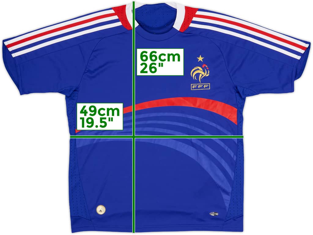 2007-08 Francia Local Camiseta - 9/10 - (L.Niños)