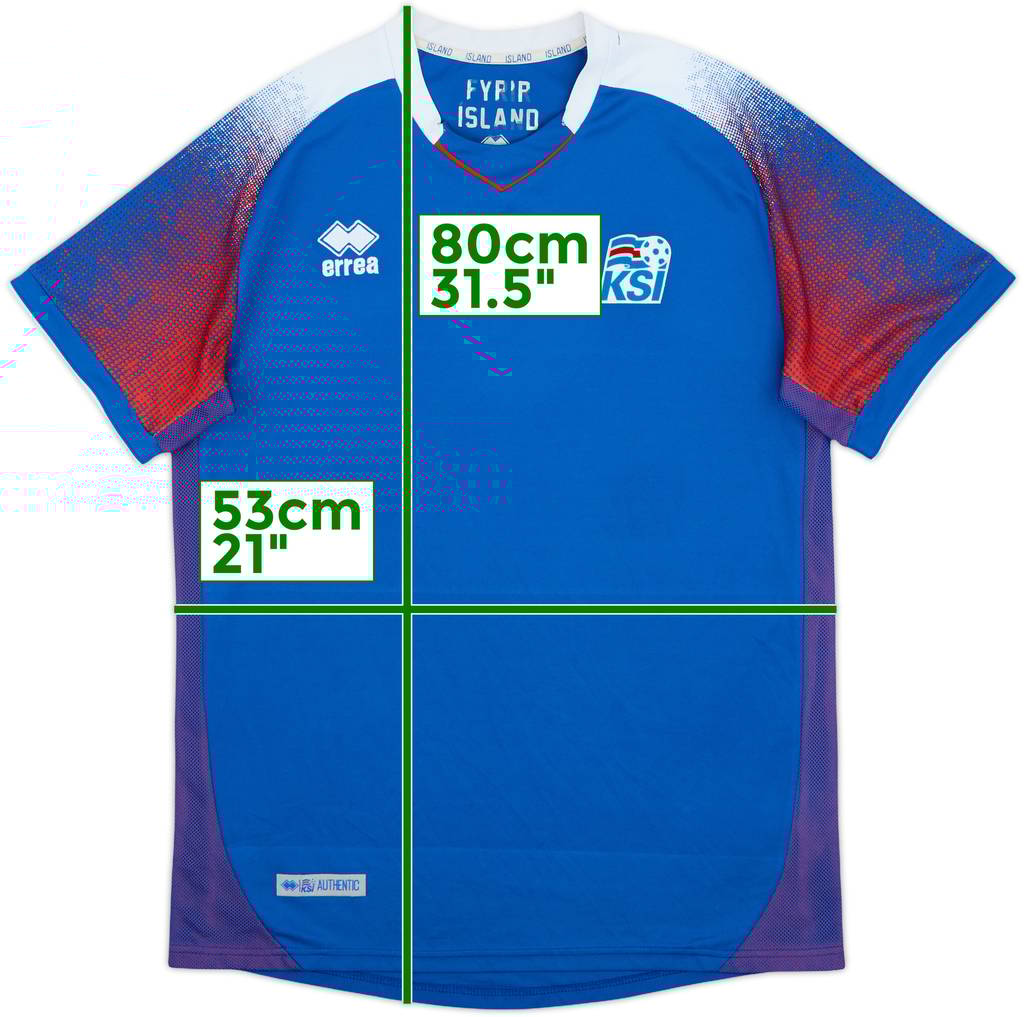 2018-19 Islandia Camiseta Local - 8/10 - (L)