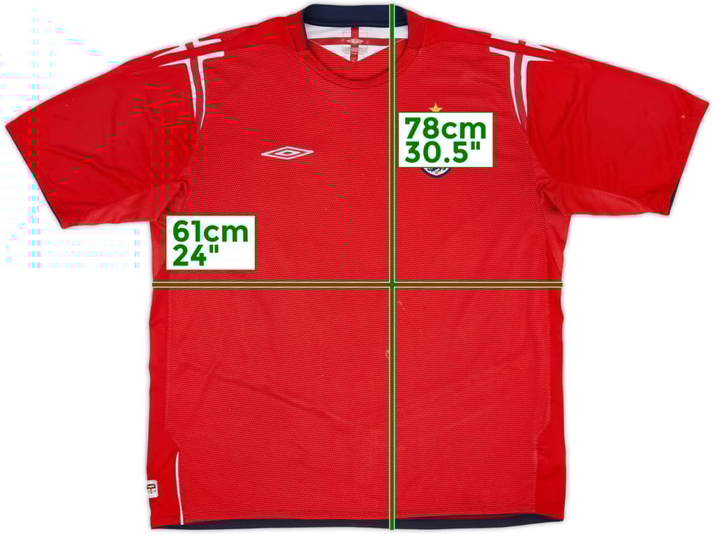 2004-06 England Away Shirt - 5/10 - (XXL)