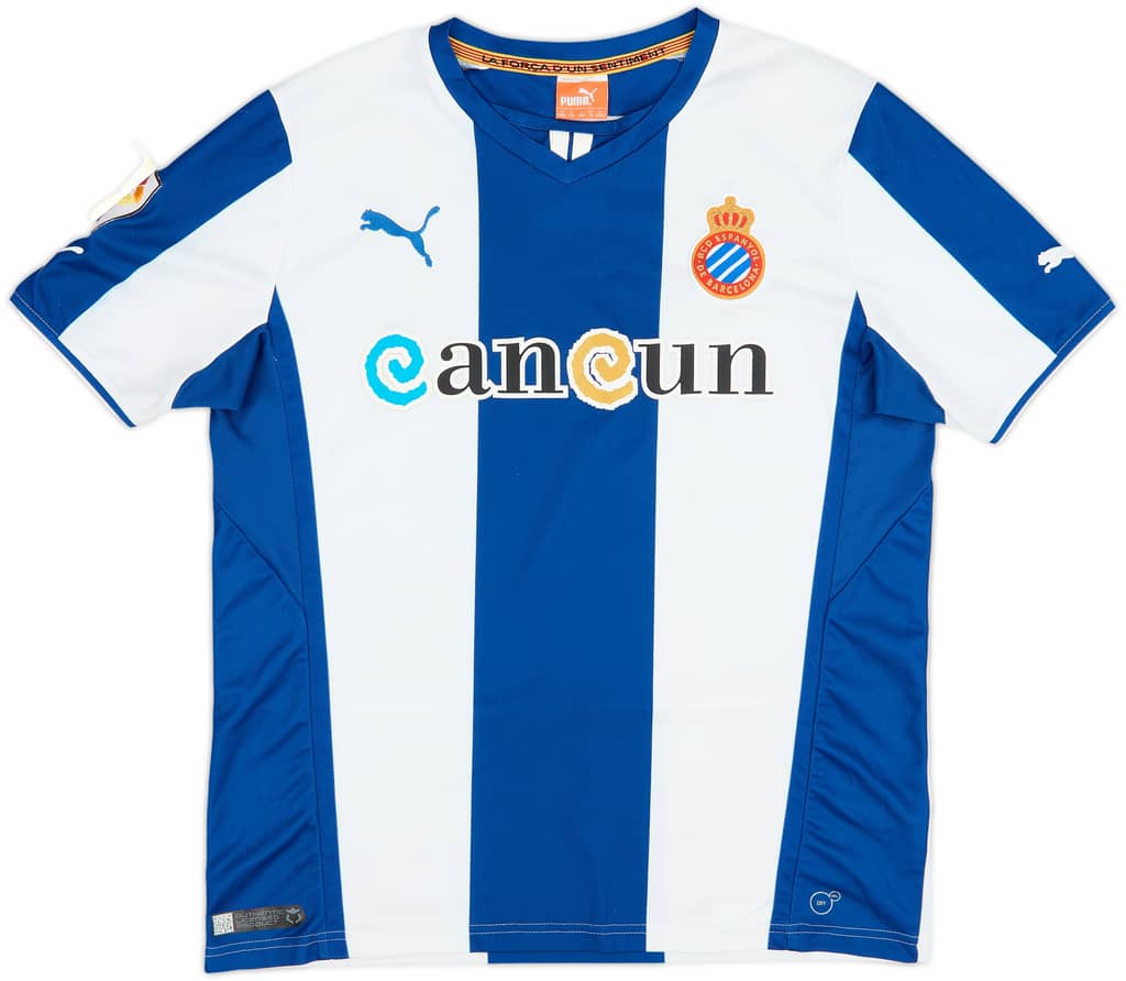 2013-14 Espanyol Home Shirt - 8/10 - (XL.Boys)