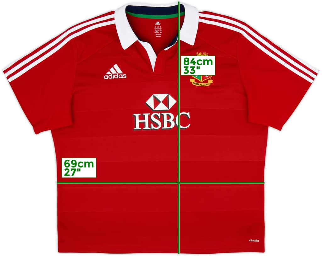 2013 British & Irish Lions Home Shirt - 9/10 - (3XL)