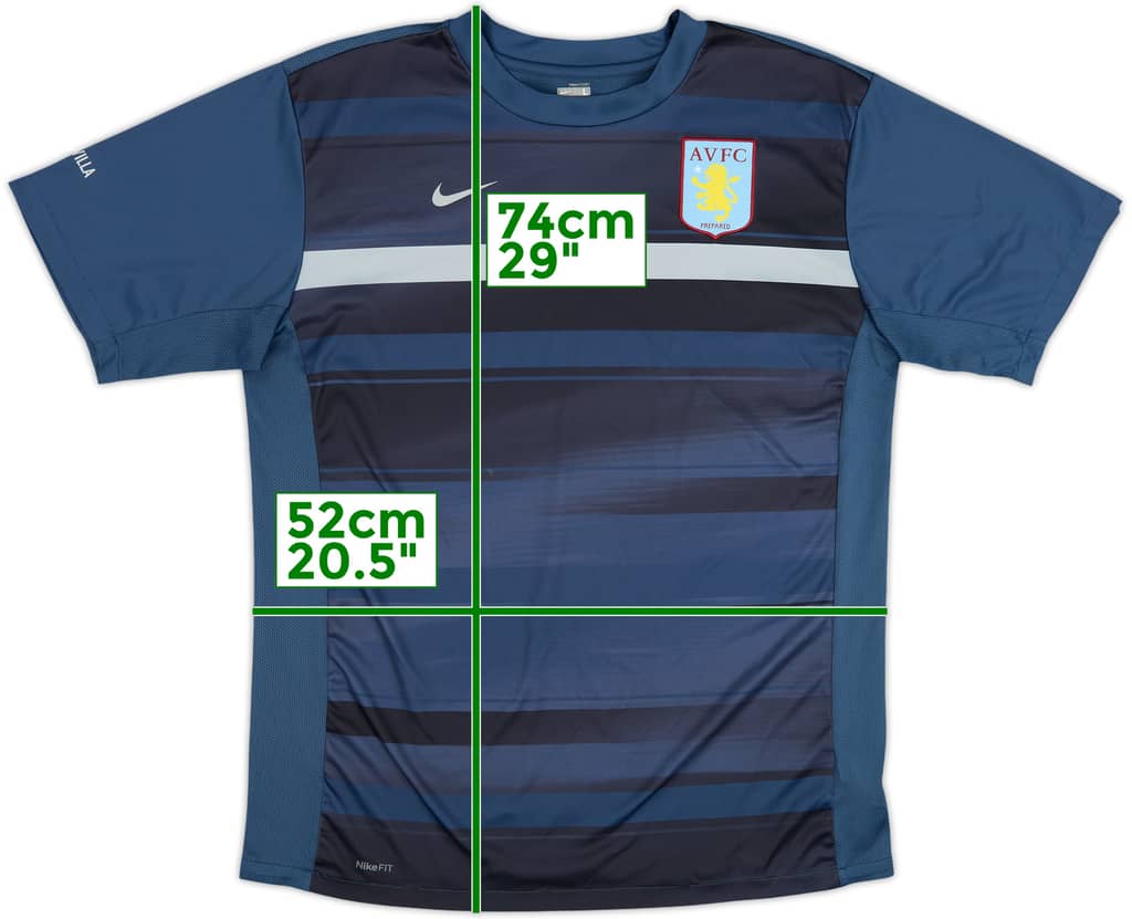 2009-10 Aston Villa Nike Training Shirt - 8/10 - (L)