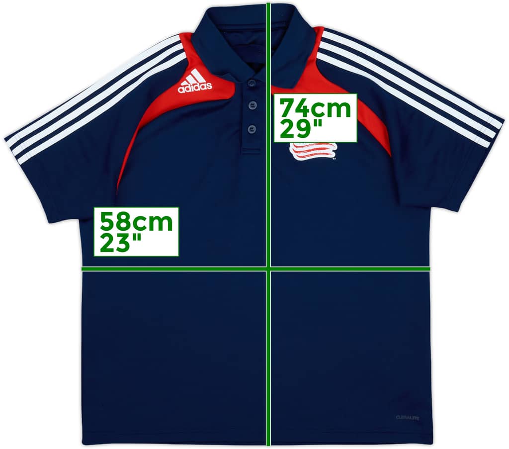 2008-09 New England Revolution adidas Polo - 8/10 - (L)
