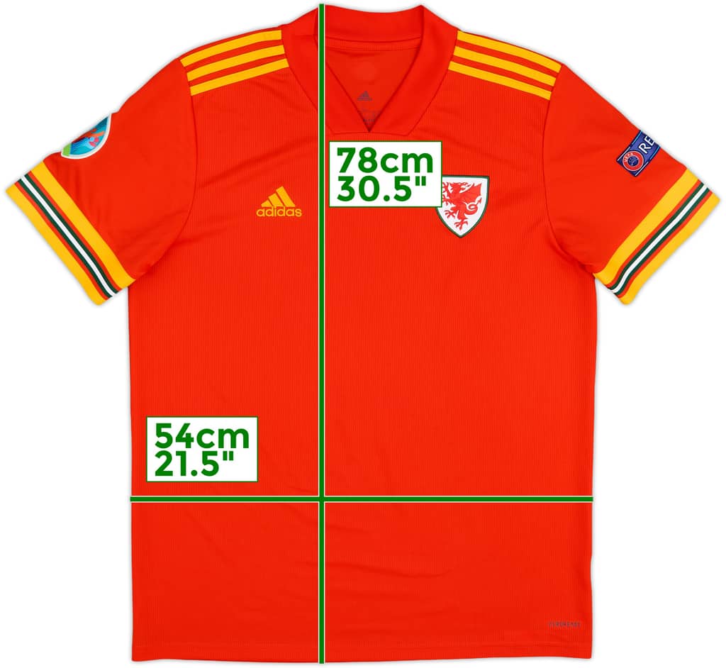 2020-21 Wales Home Shirt - 9/10 - (L)