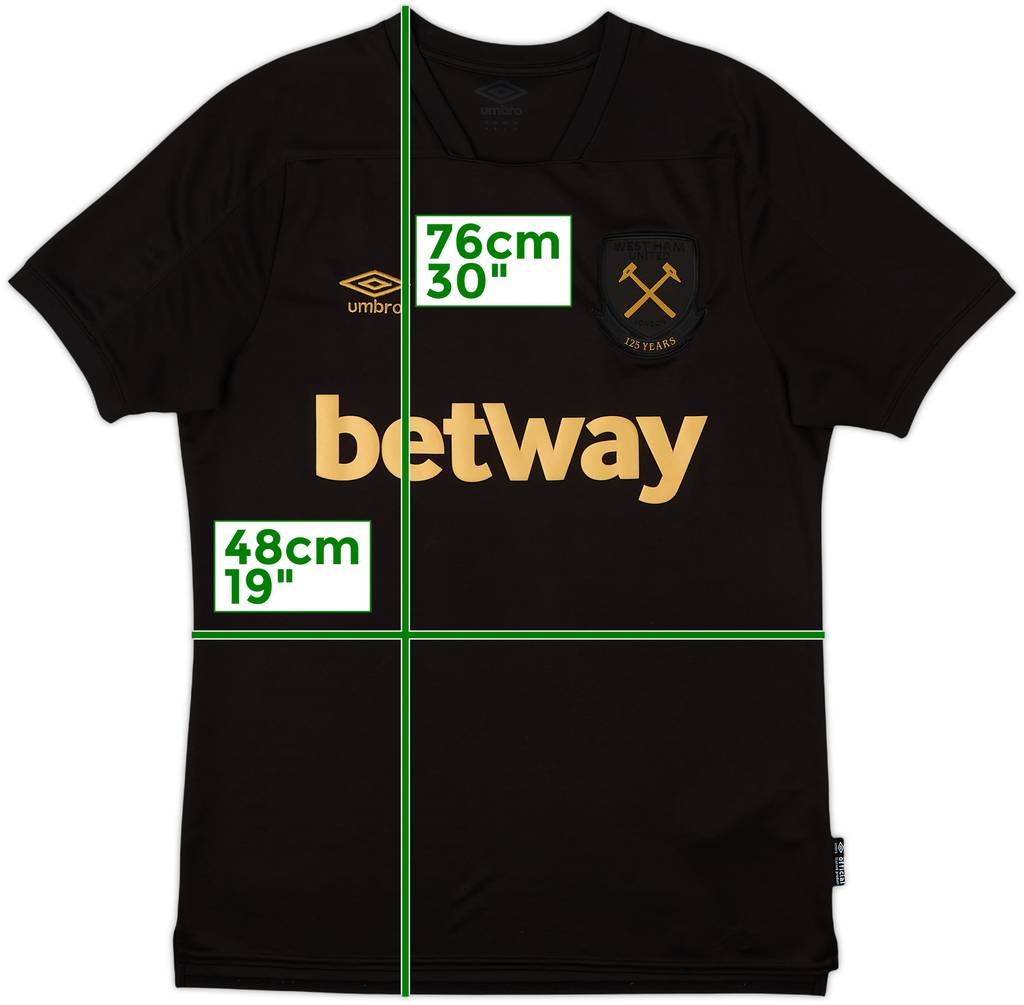 2020-21 West Ham Third Shirt - 8/10 - (M)