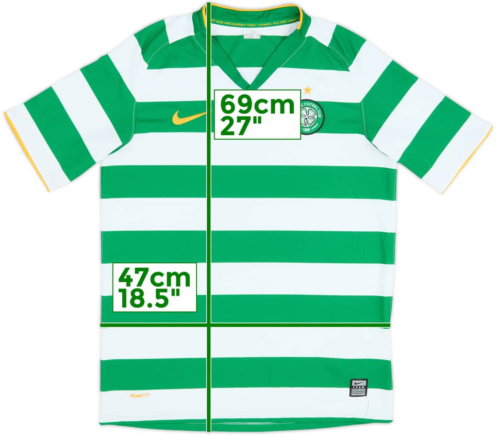 2008-10 Celtic Home Shirt - 8/10 - (XL.Boys)