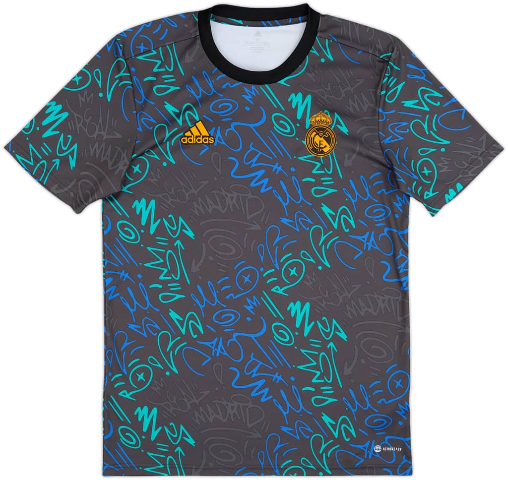 2021-22 Real Madrid adidas Training Shirt - 9/10 - (M)