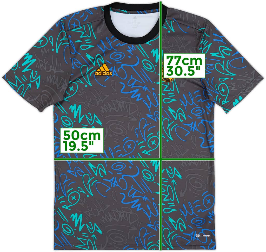 2021-22 Real Madrid adidas Training Shirt - 9/10 - (M)