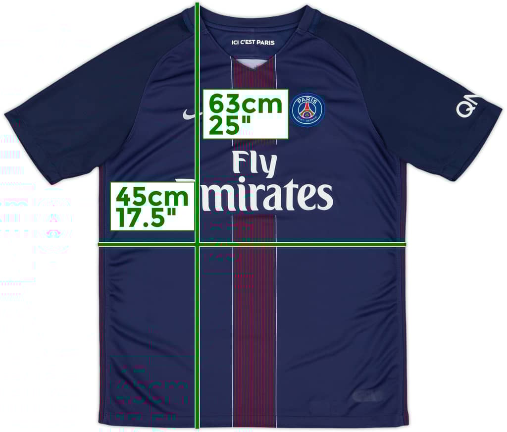 2016-17 Paris Saint-Germain Home Shirt - 8/10 - (XL.Boys)