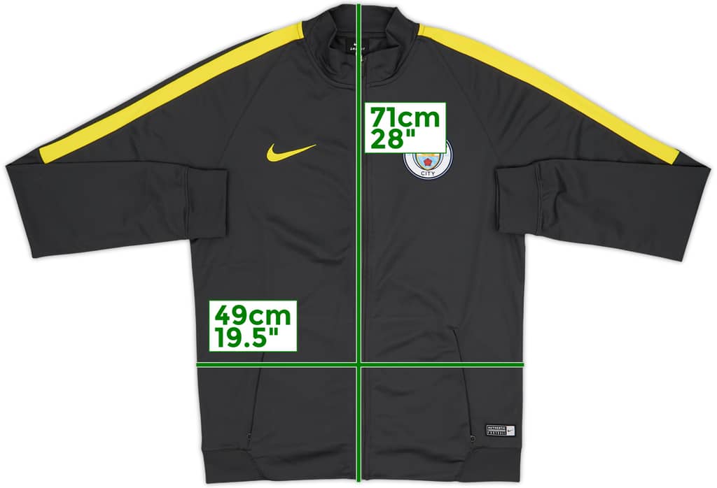 2016-17 Manchester City Nike Track Jacket - 10/10 - (M)