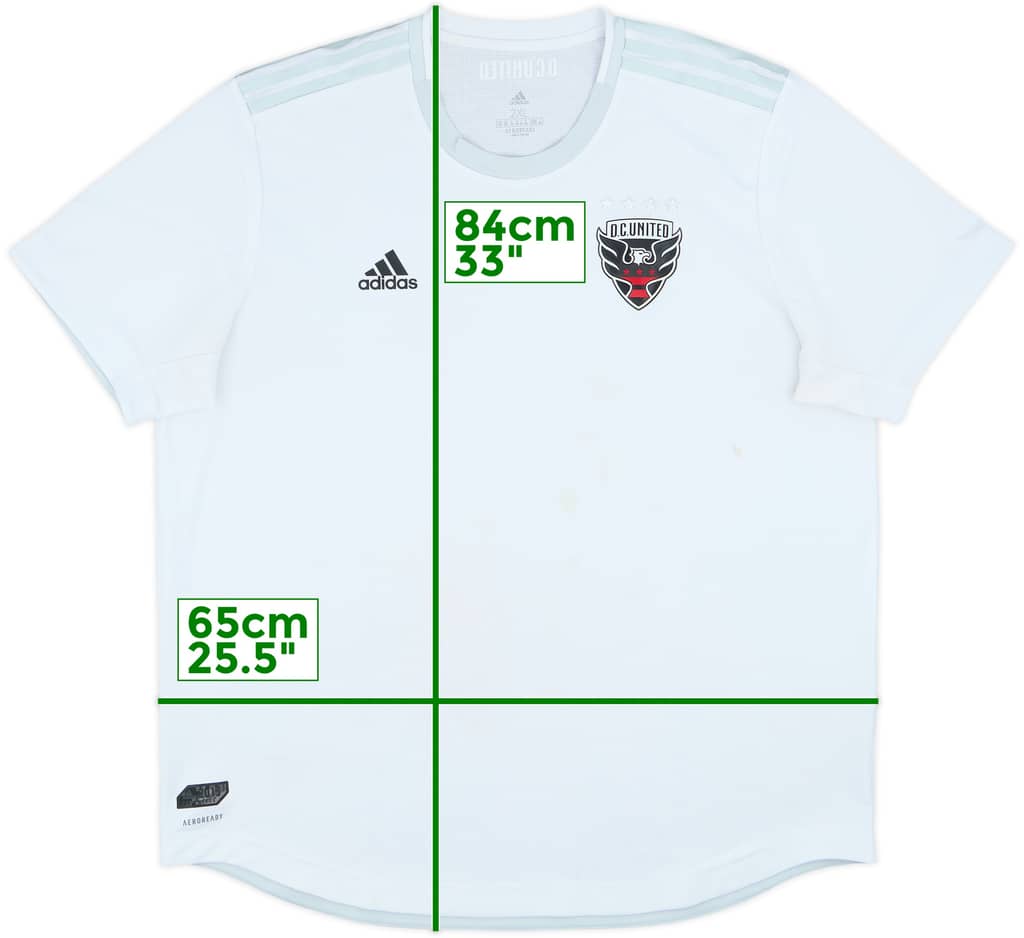 2019-20 DC United Auténtica Camiseta de Visitante - 5/10 - (XXL)