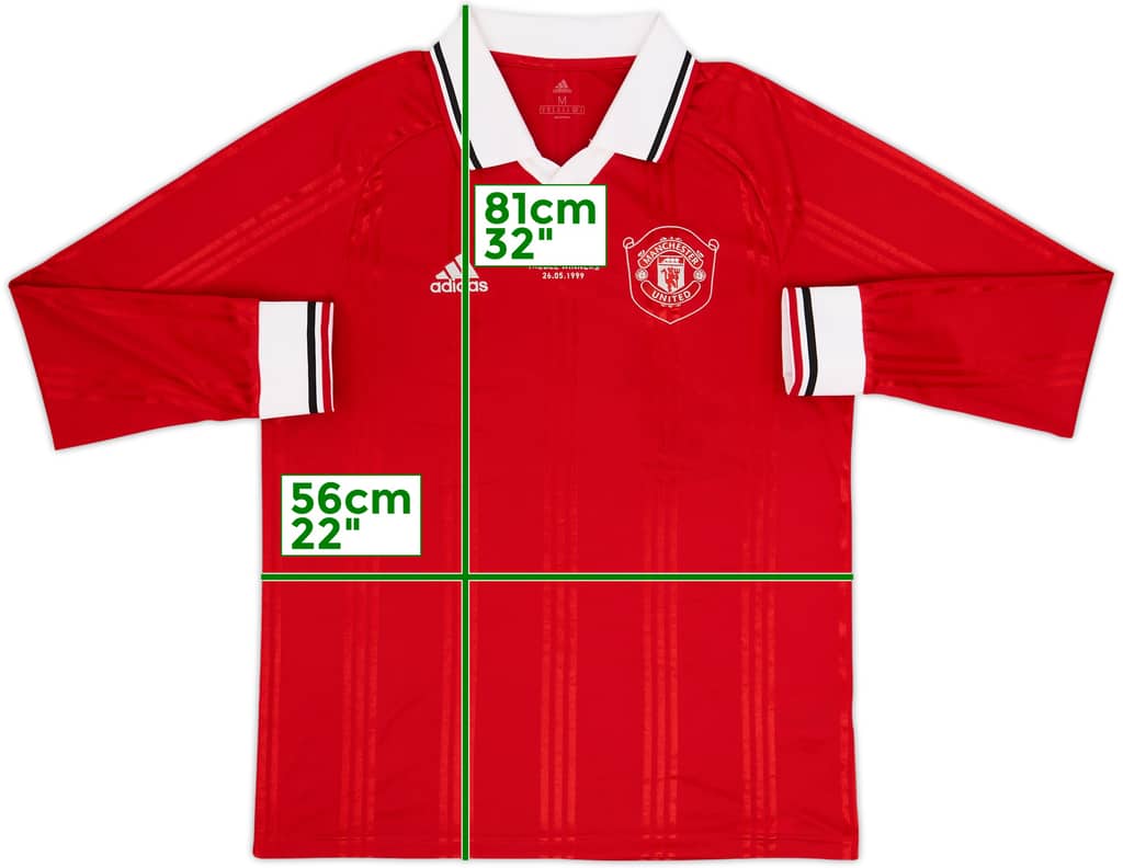 2019-20 Manchester United '20th Anniversary Treble' adidas L/S Shirt - 8/10 - (M)