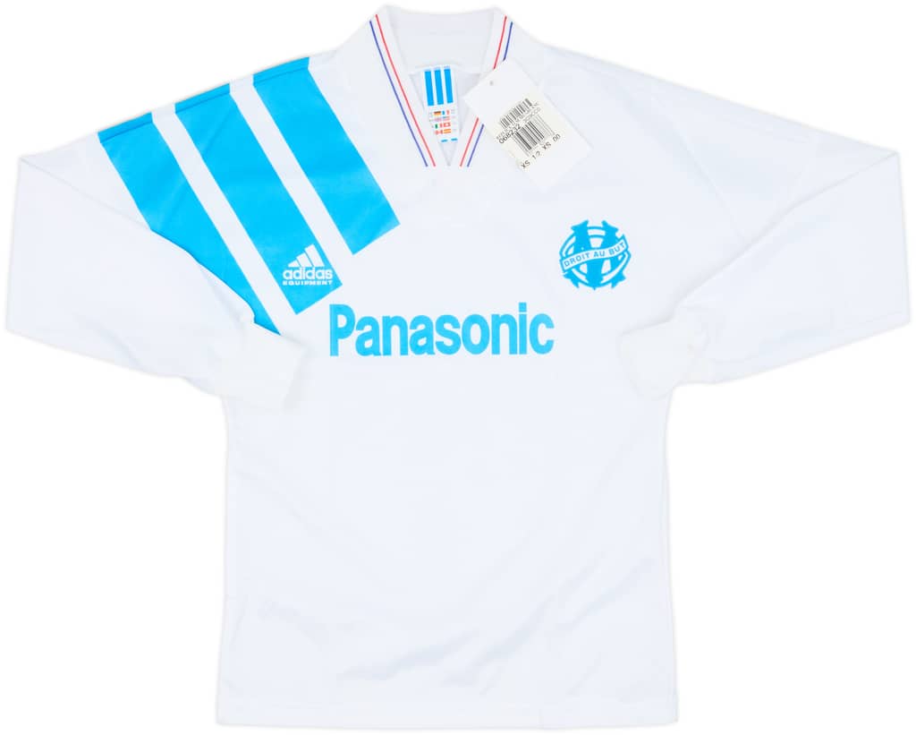 1991-92 Olympique Marseille Home L/S Shirt (XS)