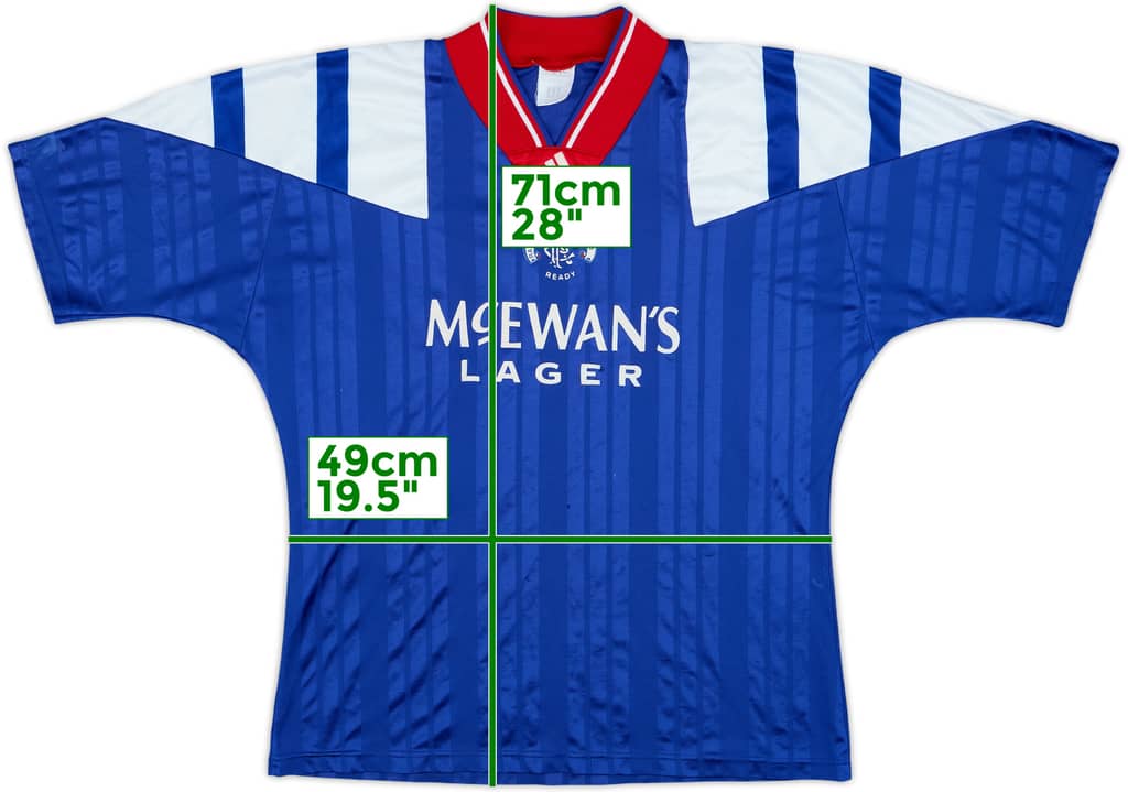 1992-94 Rangers Home Shirt - 6/10 - (M/L)