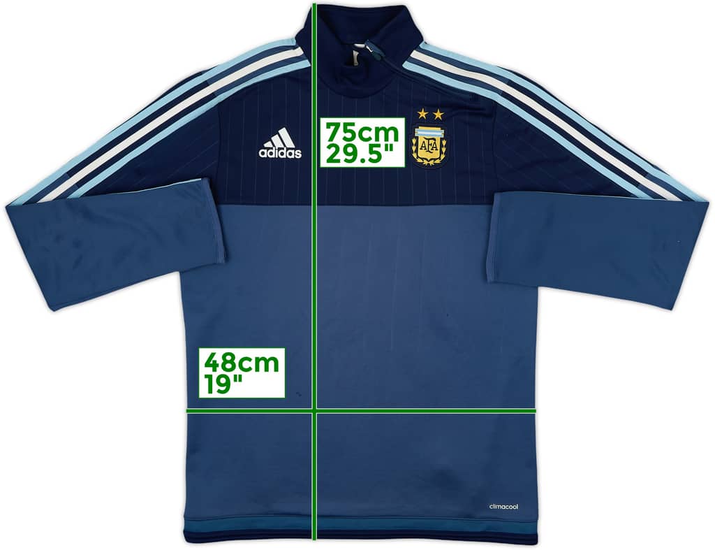2014-15 Argentina adidas 1/4 Zip Training Top - 6/10 - (S)