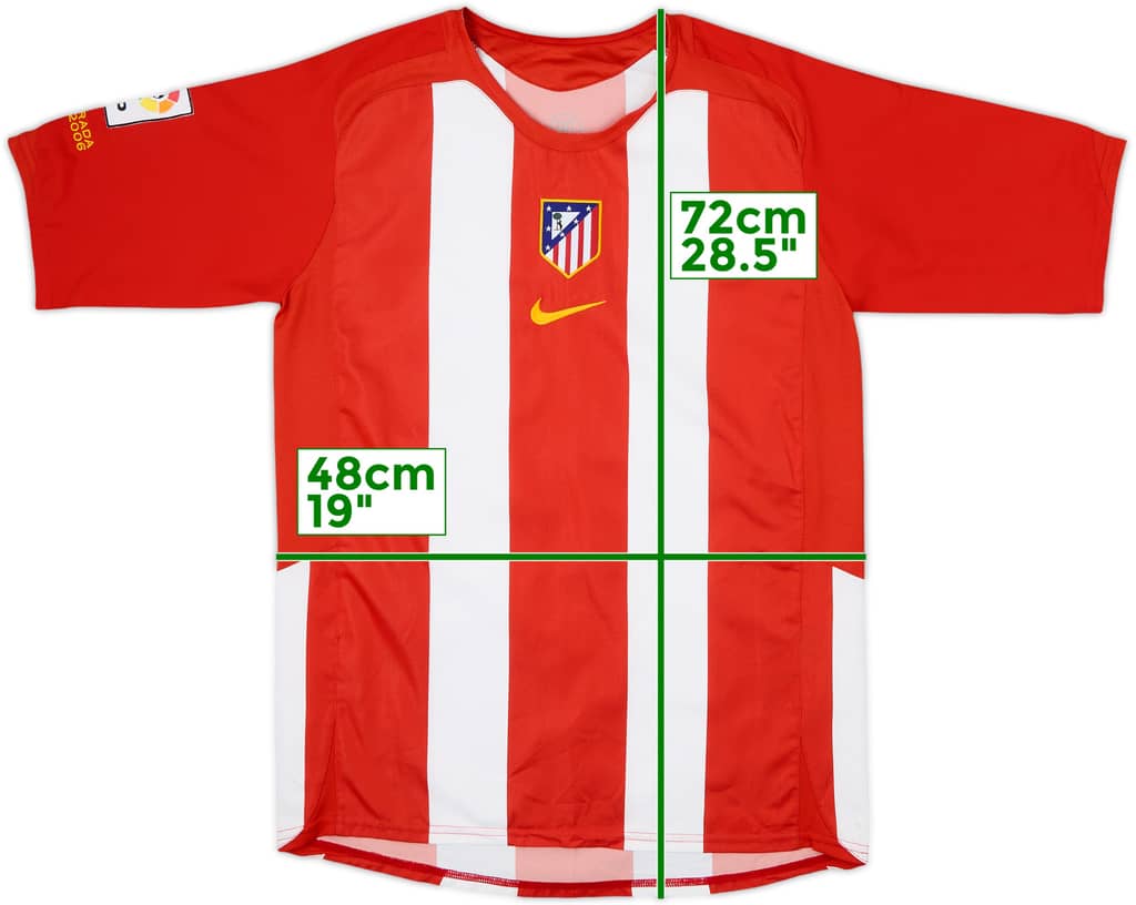 2005-06 Atletico Madrid Home Shirt - 8/10 - (XL.Boys)