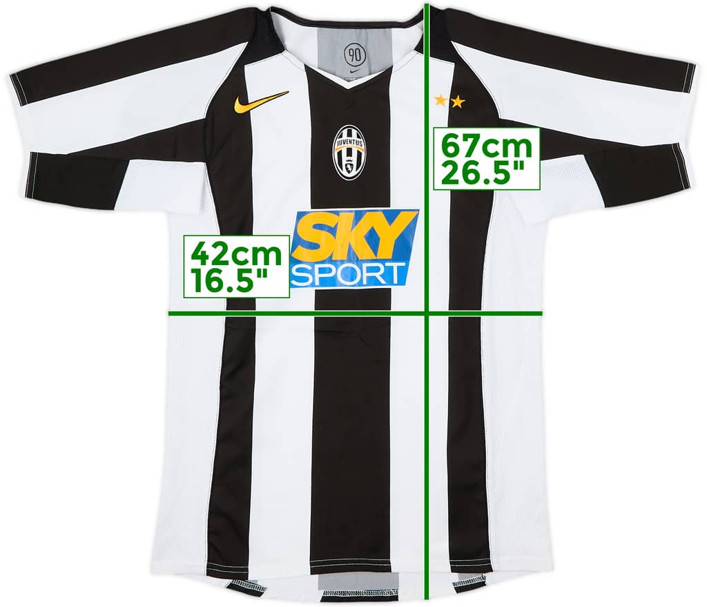 2004-05 Juventus Home Shirt - 9/10 - (L.Boys)