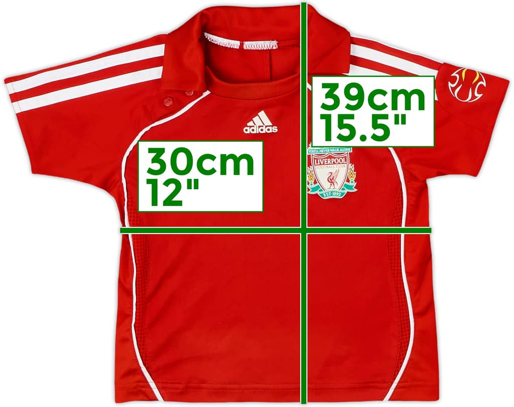 Camiseta de local del Liverpool 2006-08 - 8/10 - (6-9 Months)