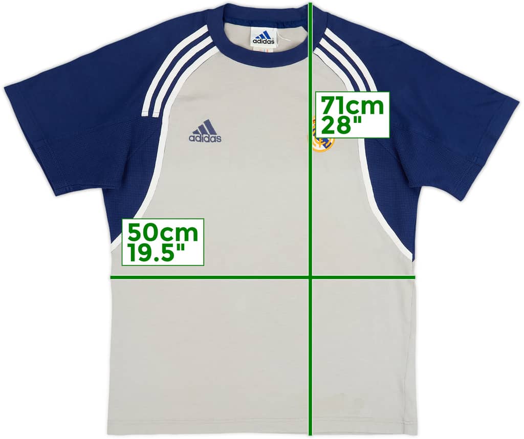 Camiseta de algodón adidas Real Madrid 2000-01 - 8/10 - (S)