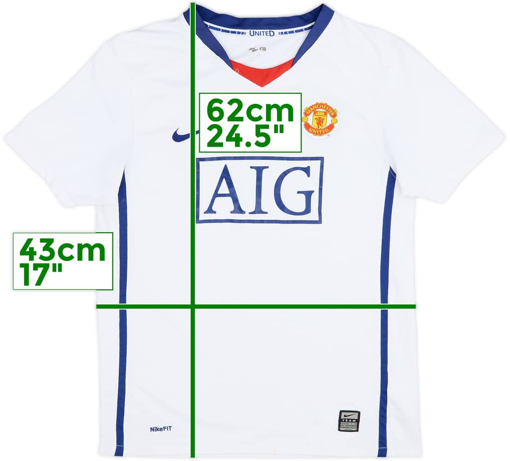 2008-10 Manchester United Away Shirt - 6/10 - (L.Boys)