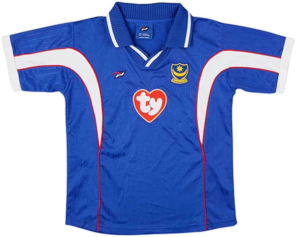2002-03 Portsmouth Home Shirt - 9/10 - (S.Boys)