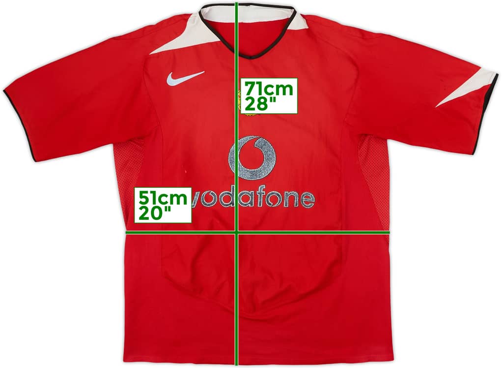 2004-06 Manchester United Camiseta de local - 4/10 - (M)