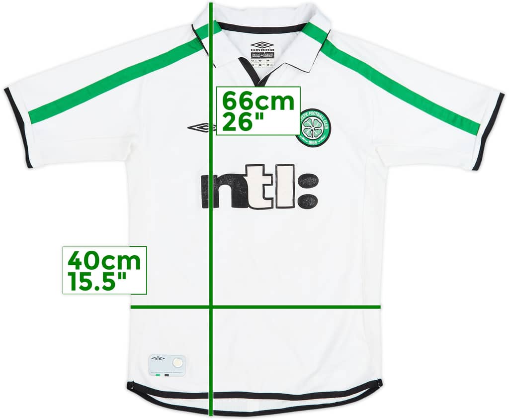 2001-02 Celtic Away Shirt - 7/10 - (M.Boys)