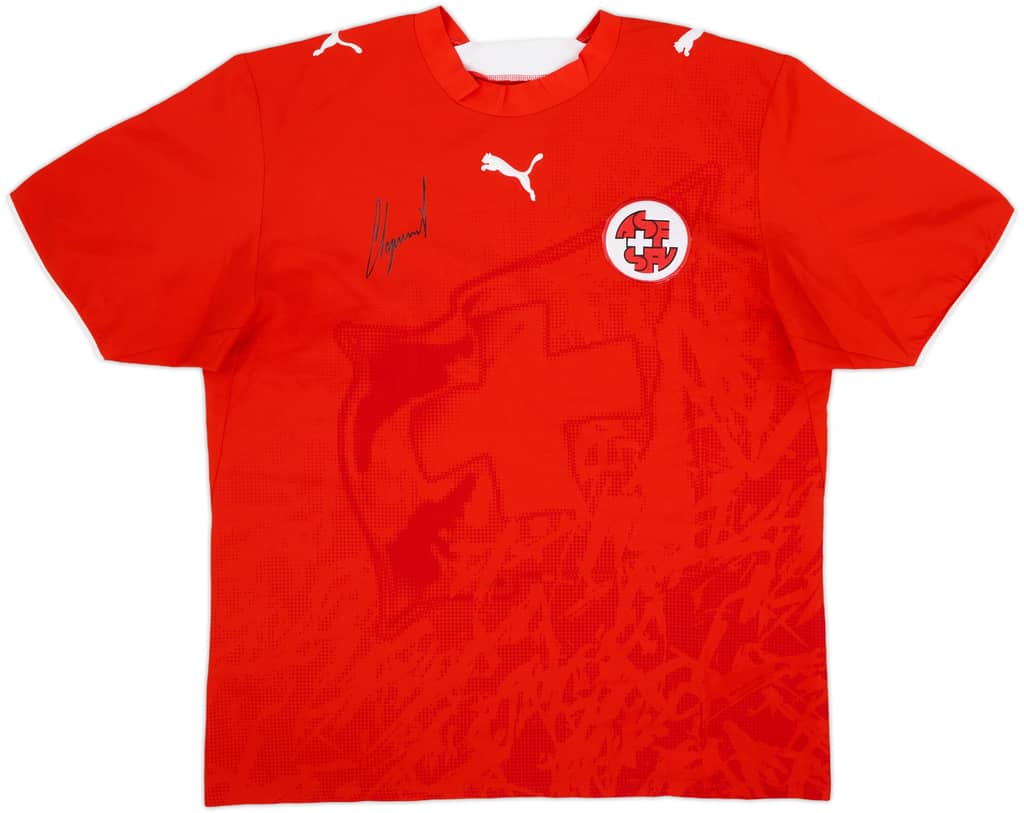 2006-08 Switzerland 'Signed' Home Shirt - 9/10 - (M)