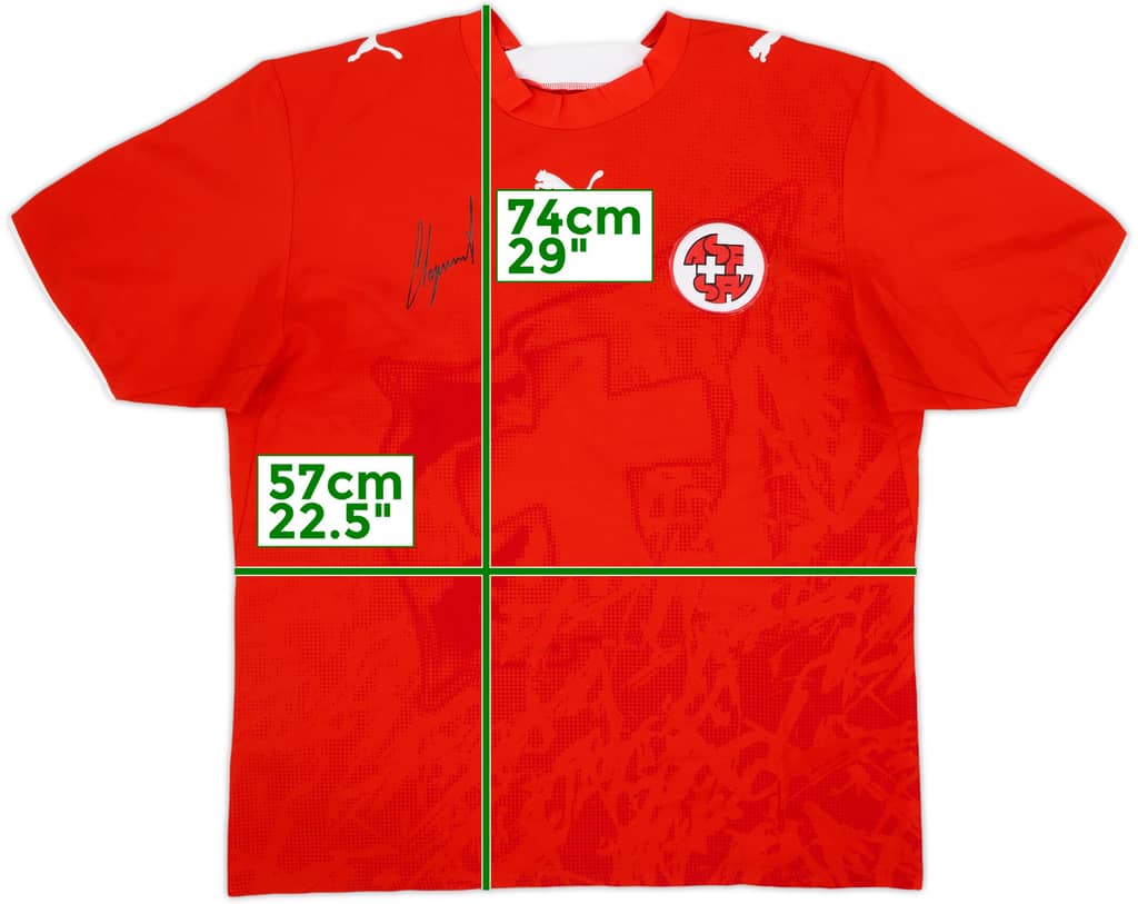 2006-08 Switzerland 'Signed' Home Shirt - 9/10 - (M)