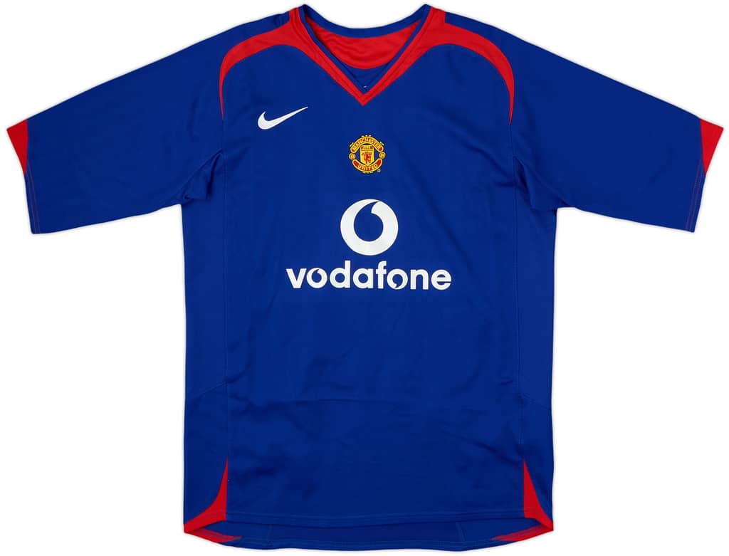 2005-06 Manchester United Away Shirt - 8/10 - (XL.Boys)
