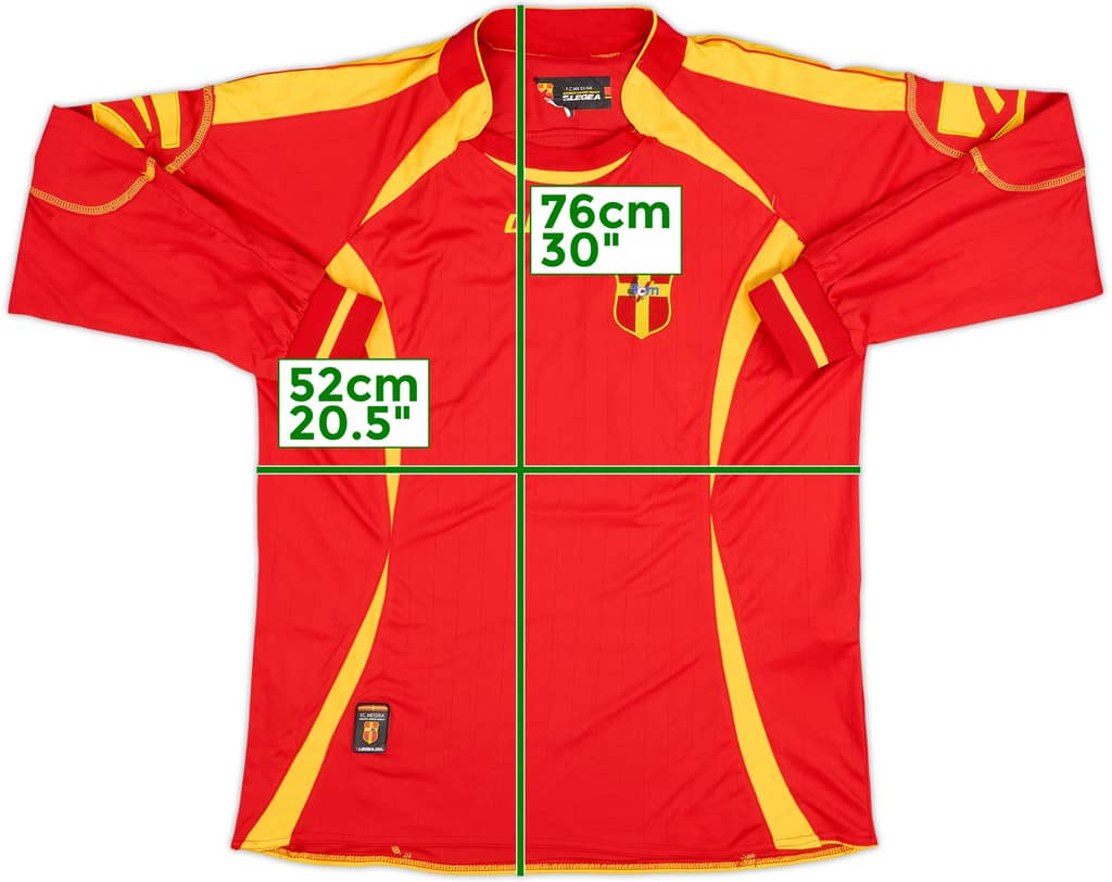 Camiseta de visitante de manga larga del Messina 2006-07 - 7/10 - (L)