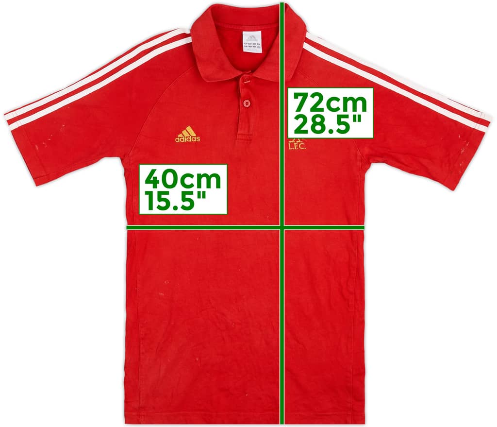 2007-08 Liverpool adidas Polo Shirt - 6/10 - (M)