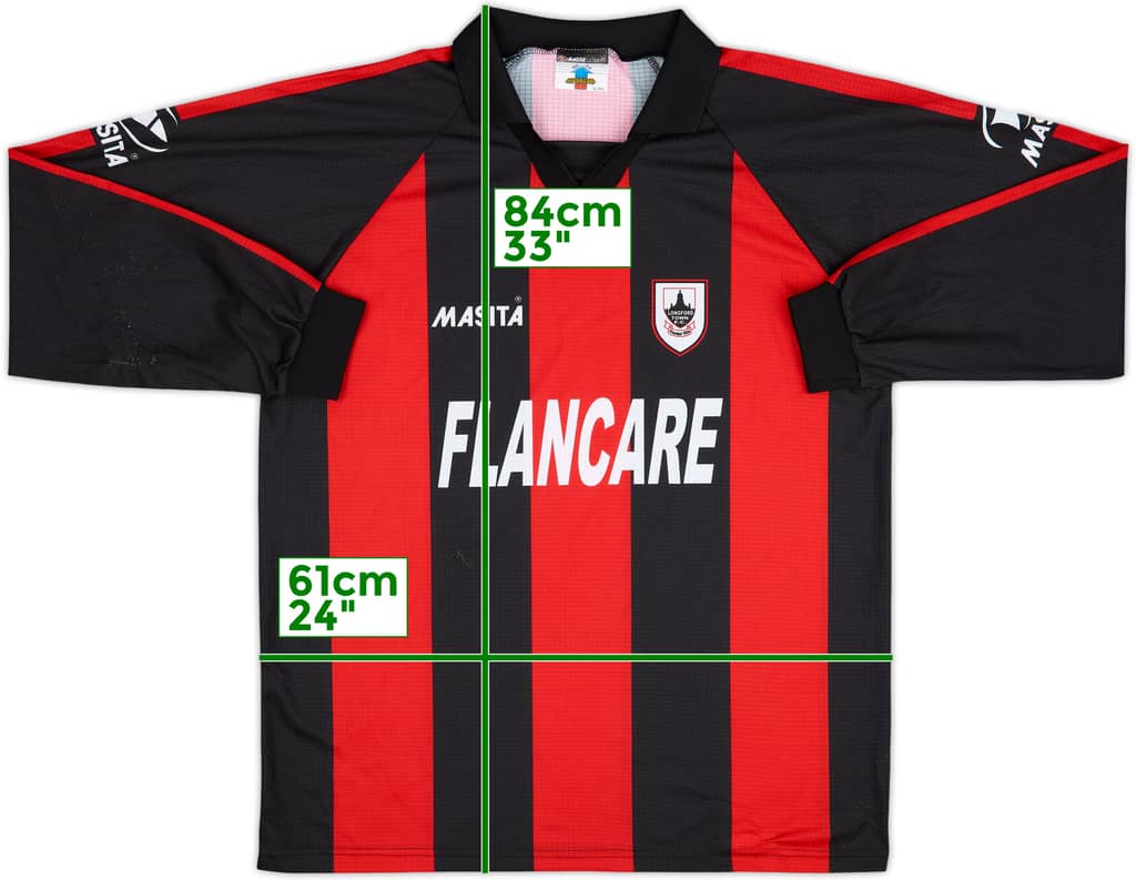 2004-05 Longford Town Home L/S Shirt - 8/10 - (XL/XXL)