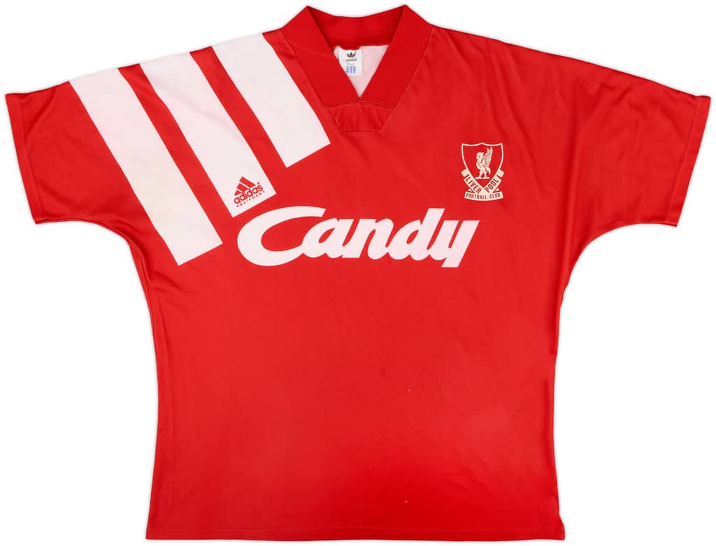 1991-92 Liverpool Home Shirt - 7/10 - (L)