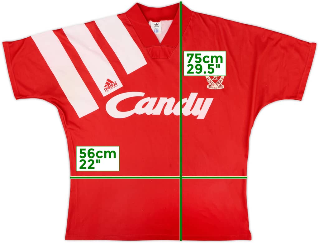 1991-92 Liverpool Home Shirt - 7/10 - (L)