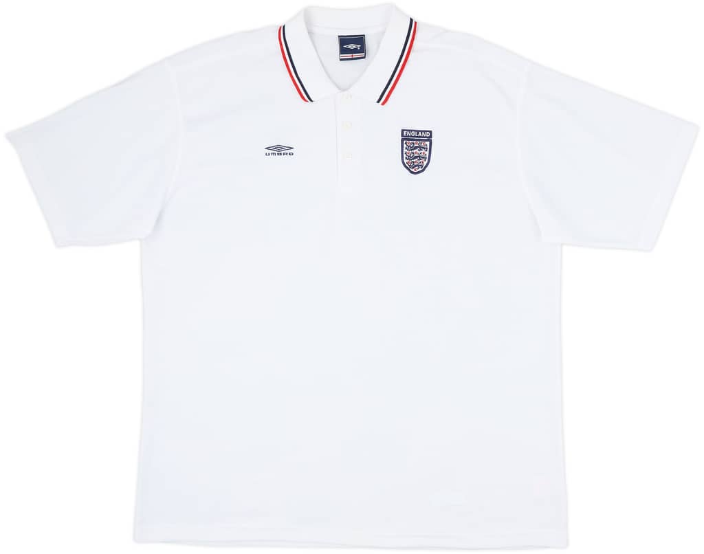 2002-03 England Umbro Polo Shirt - 9/10 - (XXL)