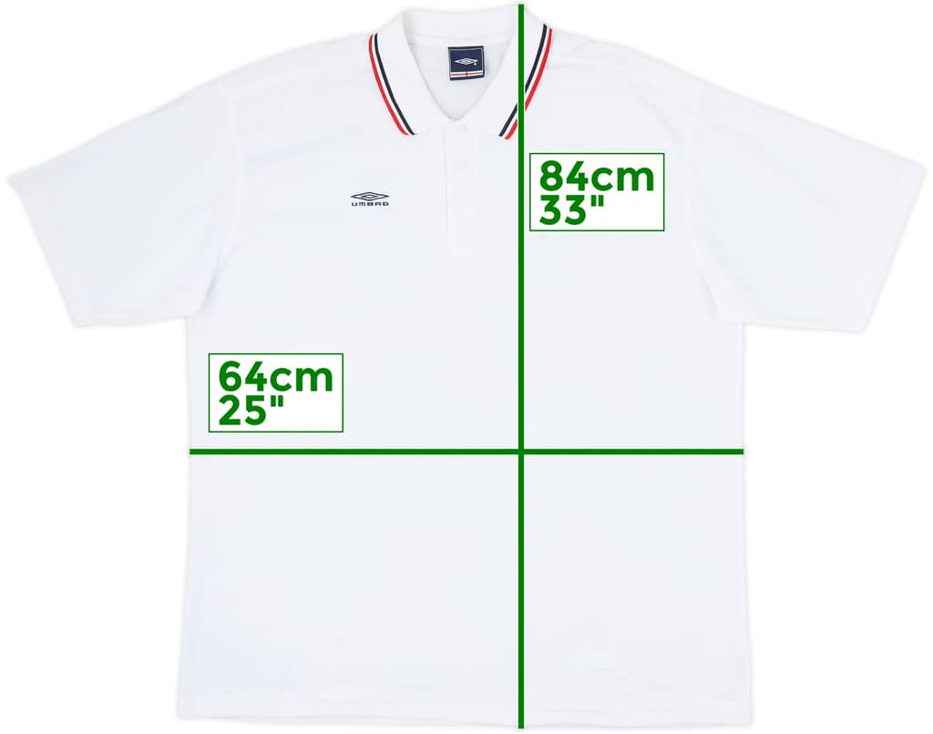 2002-03 England Umbro Polo Shirt - 9/10 - (XXL)