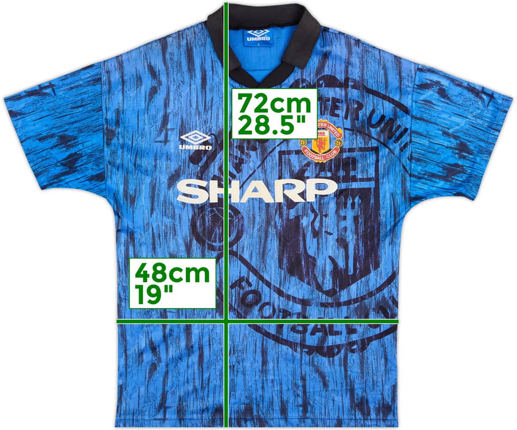 1992-93 Manchester United Away Shirt - 7/10 - (S)