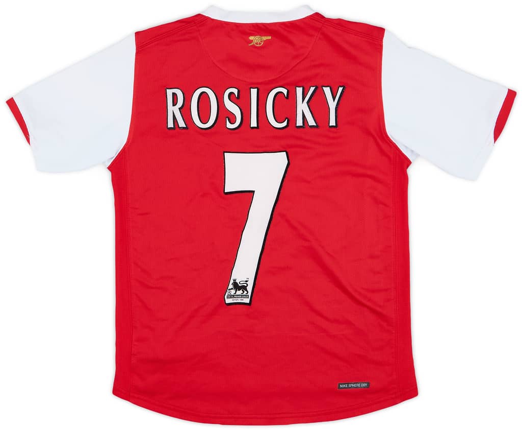 2006-08 Arsenal Home Shirt Rosicky #7 - 6/10 - (M.Boys)
